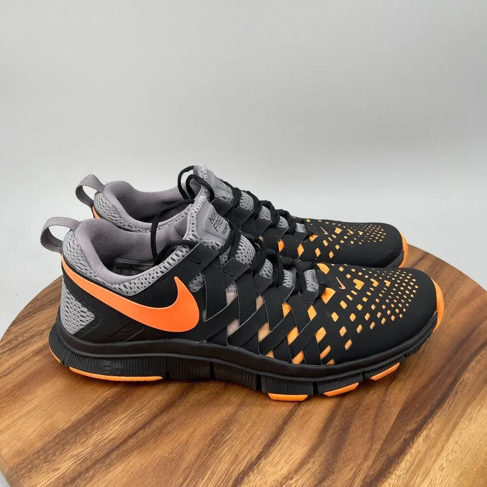 Nike Free Trainer 5.0 Shoe Mens Size 12 Orange Black Running Comfort Walking Gym
